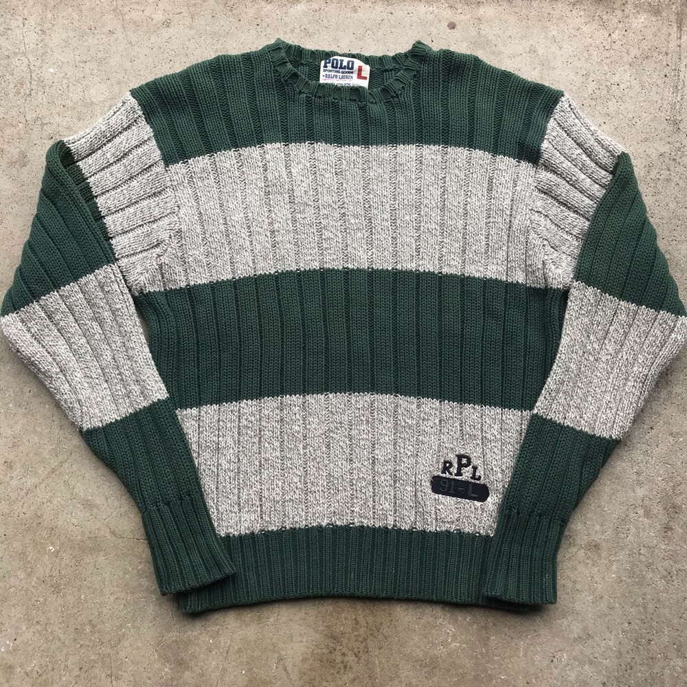 Vintage Polo Ralph Lauren striped knit sweater